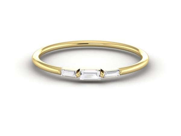 Simple Baguette Band for Girls - Image 4