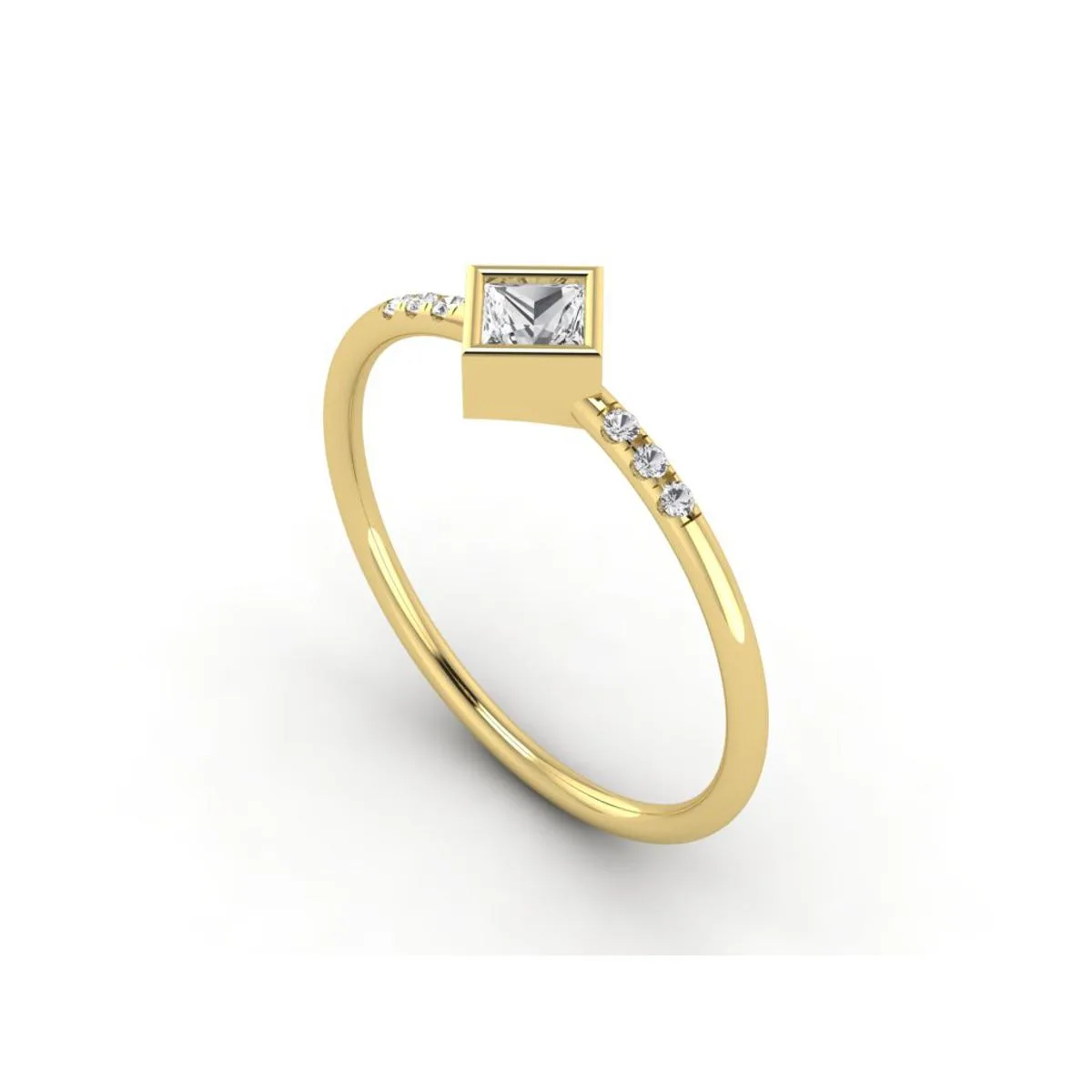 Simple Princess Diamond Ring for Girls - Image 2