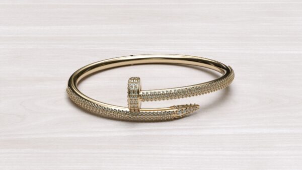 Diamond Cluster Clou Bracelet