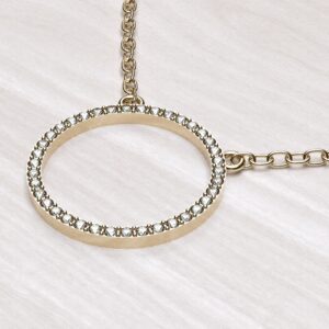 diamond setted circal pendant 5