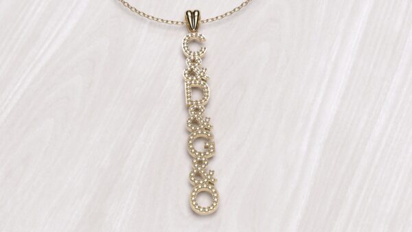 C D G O Pendant With Chain - Image 2